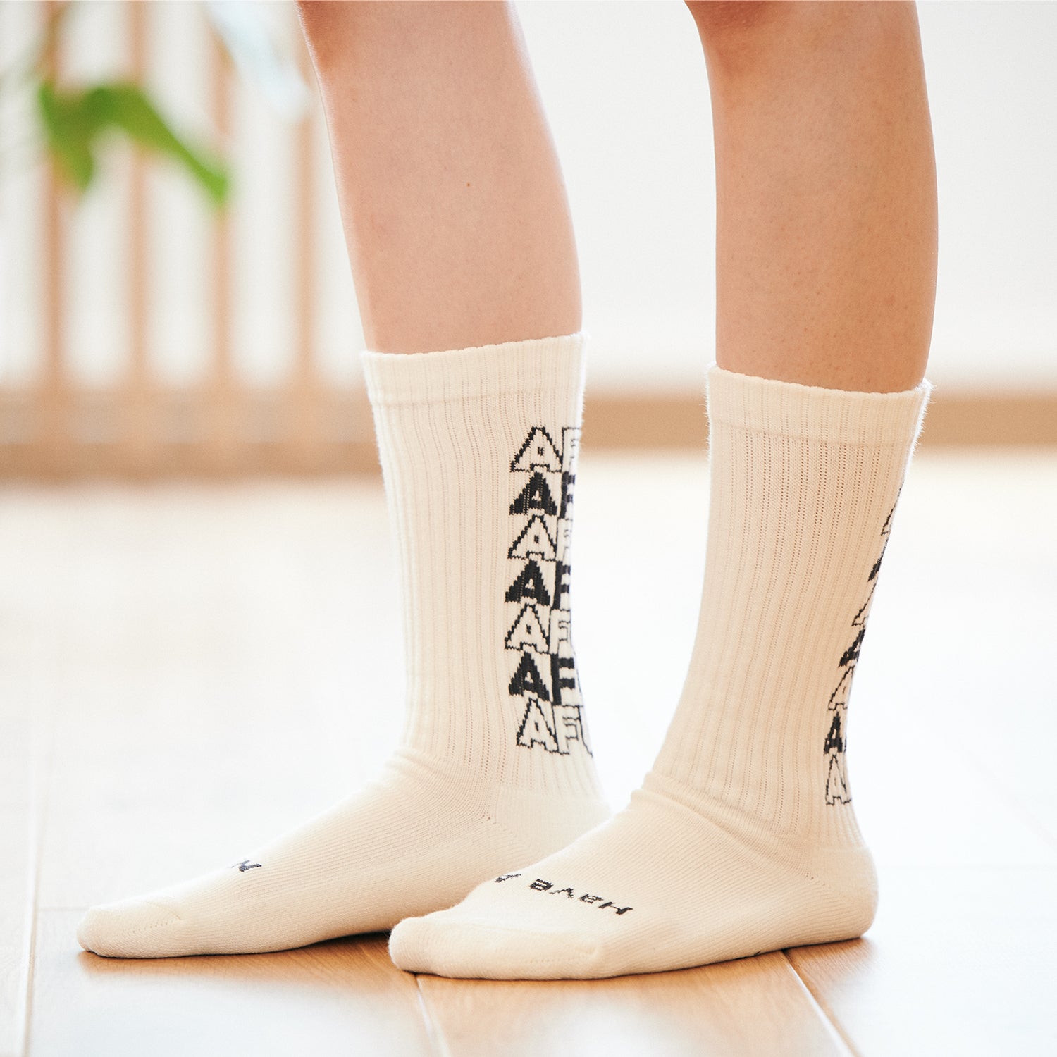 AFURI "Have A Nice Day" Socks / Black - らーめんAFURI 公式通販サイト