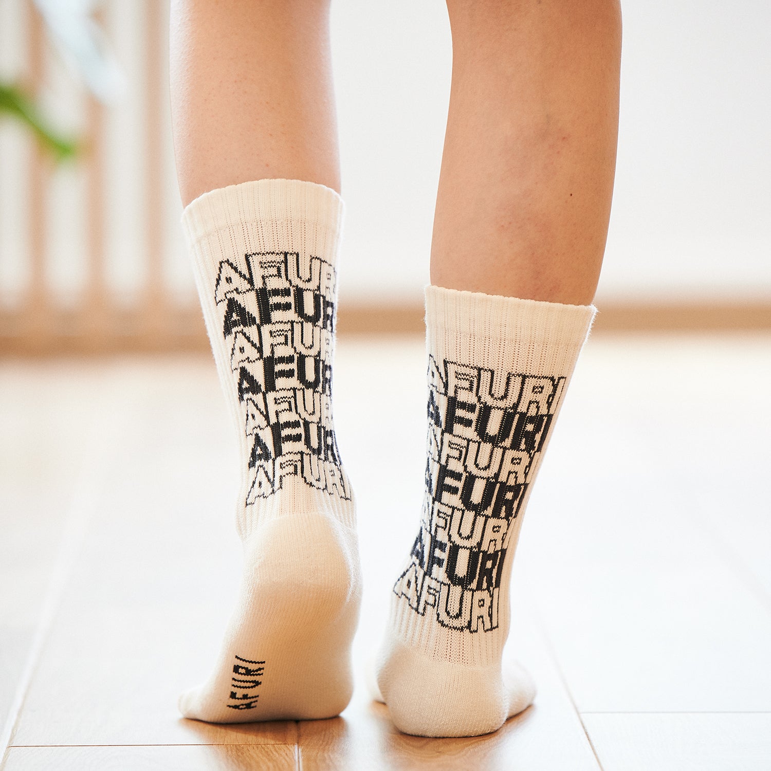 AFURI "Have A Nice Day" Socks / Black - らーめんAFURI 公式通販サイト